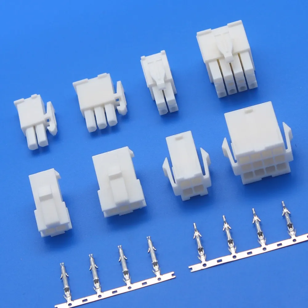 100 stücke 4,14mm 2/3/4/6/8/9/10/12 pin Automotive 4,14 elektrische draht Stecker Männlich Weiblich kabel terminal stecker Kit Motorrad auto – Detail 7
