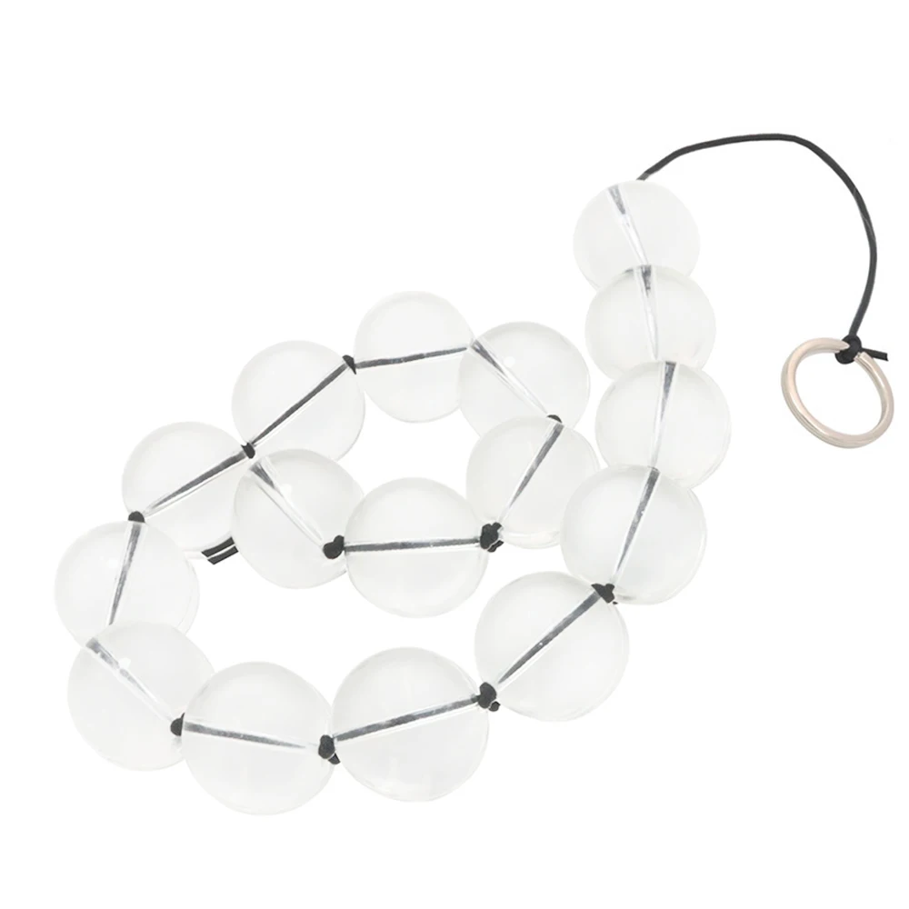 خرز شرجي زجاجي للنشوة الجنسية للمرأة ، لعبة جنسية ، محفز ، حلقة شد المهبل ، ألعاب الكبار ، إكسسوارات جنسية #2