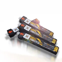 NewBeeDrone Nitro Nectar Gold 1S HV 3.8V batteria LiPo 250mah 300mAh Mobula7 Snapper 6 7 Betafpv 65 75 85X piccolo Kit telaio whoop