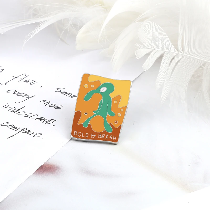 الكرتون الغريبة بروش الفن الجدة فريد المينا دبابيس جريئة براش شارة حسب الطلب الدنيم ظهره التلبيب دبوس مجوهرات هدايا للرجال النساء