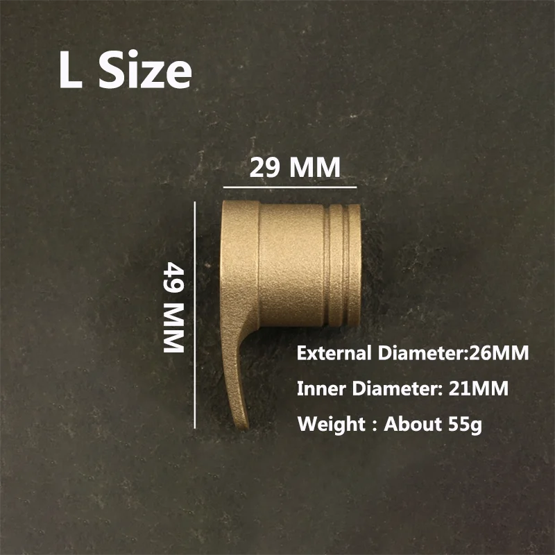 Imagem -06 - Peça de Bronze Cnc Feito sob Encomenda Faca Lidar com Guarda Mão Proteger Facas Faça Você Mesmo Fazendo Acessórios Dedo Reforçar Peças Fundição Embrião 1