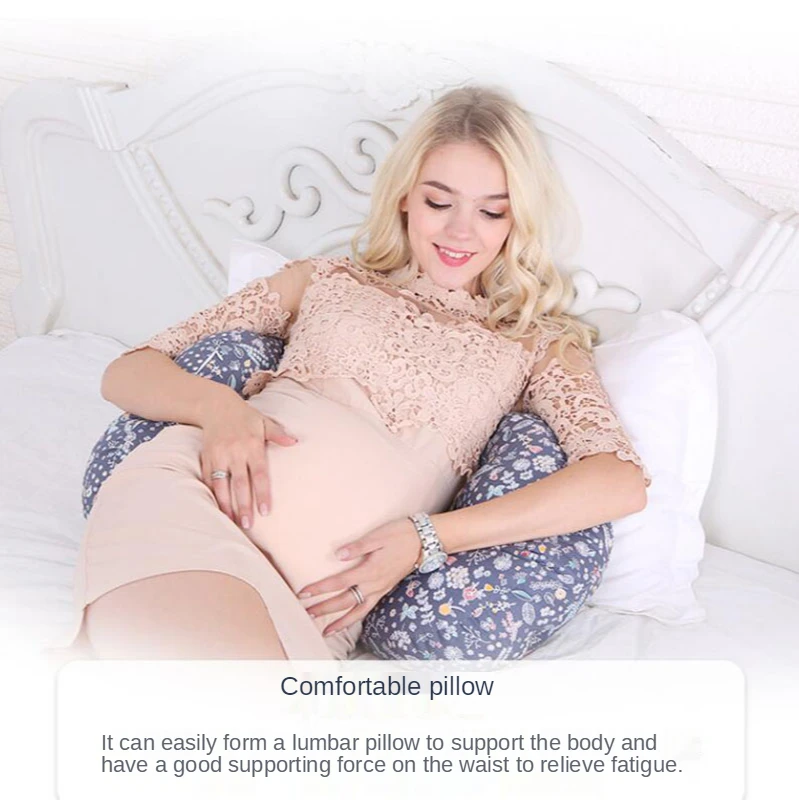 Multifunctional U-Shaped Maternity Pillow Female Abdomen Support Side Pillow Adjustable Maternity Pillow Maternity Lumbar Pillow