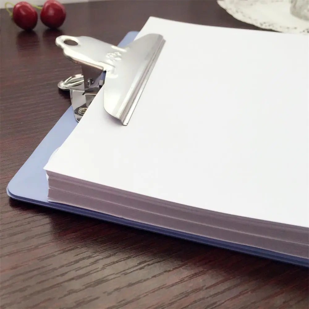 1PC A4/A5/A6 Clipboard Writing Board Clip File Organizer Paper Ticket Storage File Folder Collect Book School Supplies