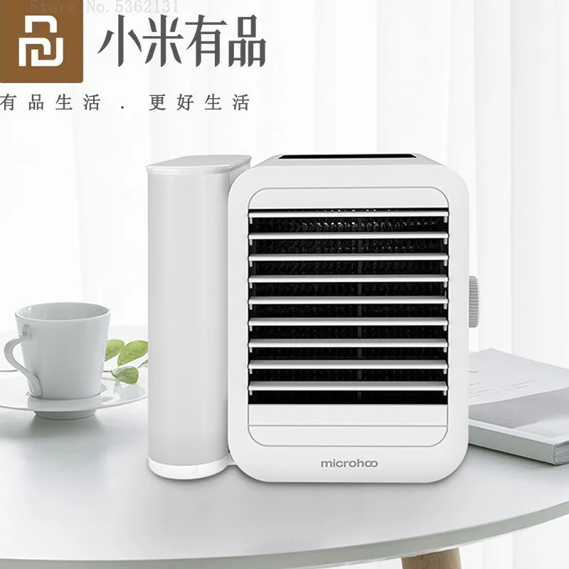 

Youpin Microhoo Personal Mini USB Portable Air Conditioner Fan 99 Speed Adjustment Energy Saving Touch Screen Timing Cooling Fan