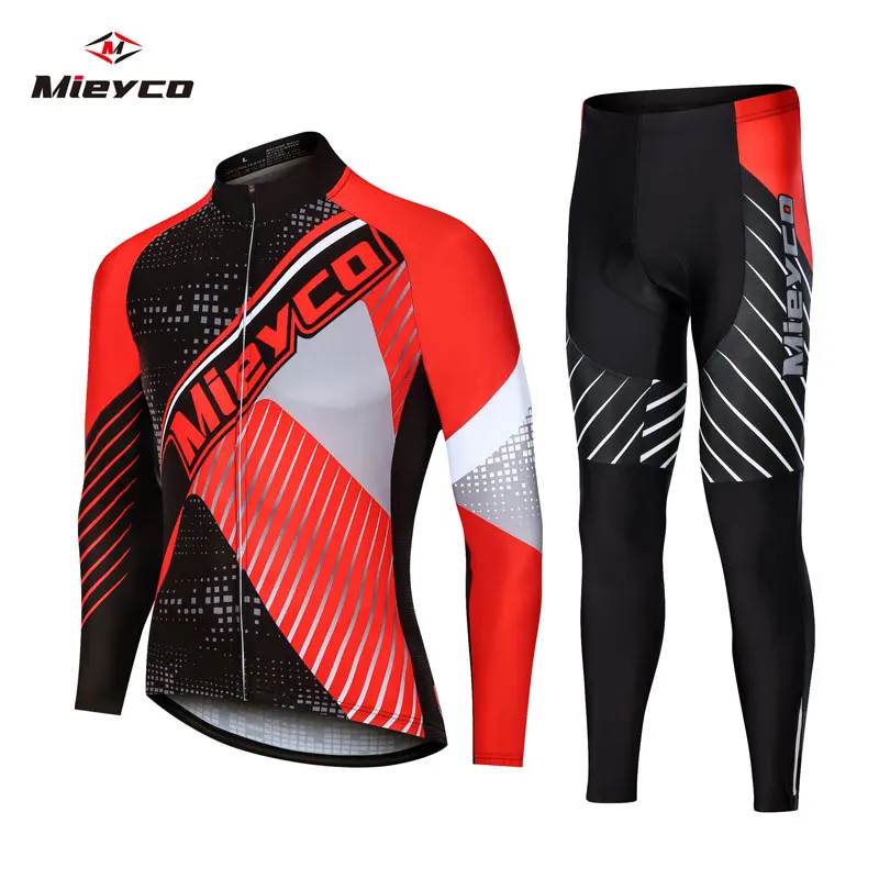 

Mieyco Ropa Ciclismo Cycling Jersey Bib Long Sleeves Set Gel Pad Mountain Cycling Clothing Suits Outdoor Mtb Bike Wear 2020 New