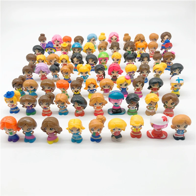 Lot de 30 figurines Jakks pour fille et garçon, jouets mignons, cadeau à assembler soi-même