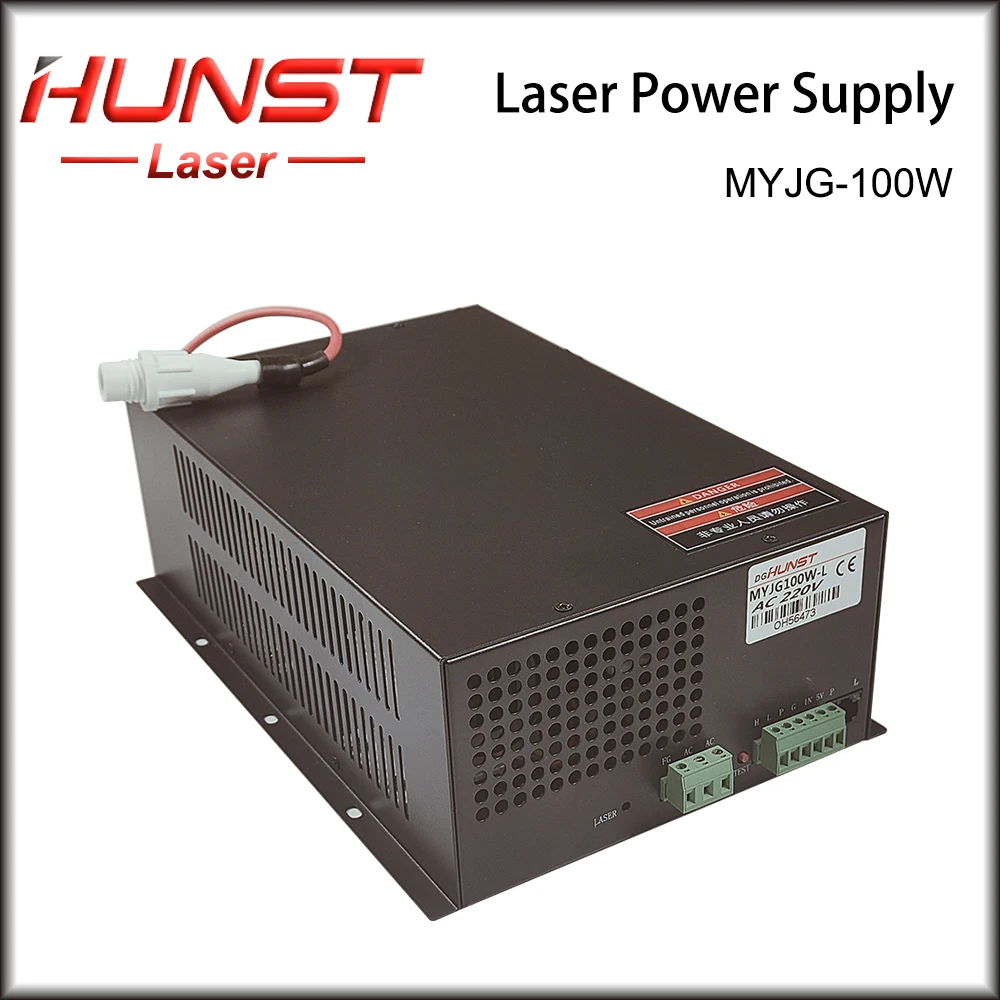 Imagem -02 - Hunst Co2 Laser Power Supply Gerador a Laser para Gravação e Tubo de Máquina de Corte Myjg100w 80w 100w