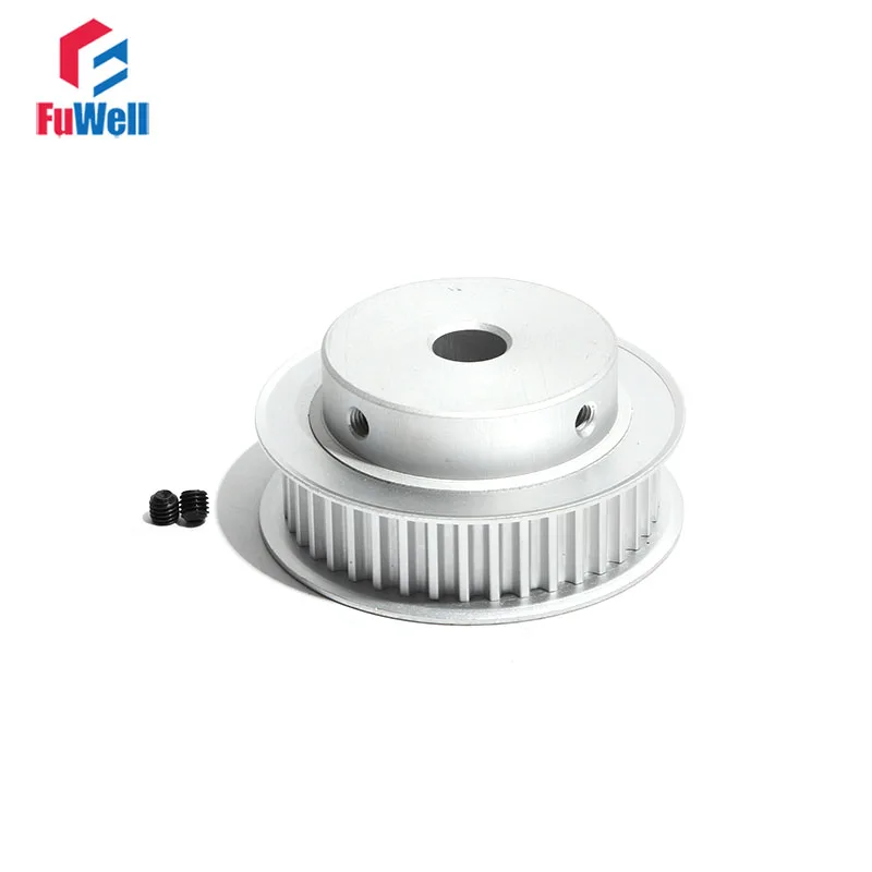 Timing Pulley S5M 44T 16/21mm Belt Width Toothed Belt Pulley 8/10/12/14/15mm Bore Aluminum Alloy 44Teeth Transmission Gear Wheel