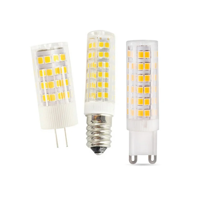 

1-10X E14 Led Lamp Ceramic G4 LED Bulb light G9 110V 220V 5W 7W 9W 12W 15W SMD2835 LED lamp 360 Degree Angle Led Spotlight Lamp