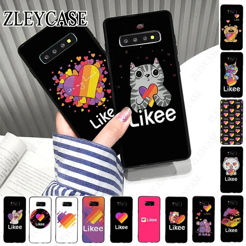 Likee Funny cat love heart bear Phone Cover For Samsung Galaxy S24ULTRA S23ULTRA S21FE S21 S22ULTRA S20PLUS s20ULTRA S20FE cases