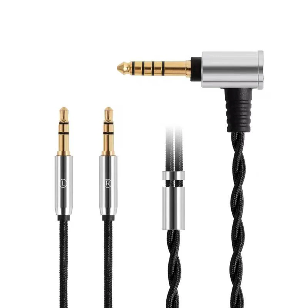 FAAEAL Replacement Upgrade Cable For Hifiman SUNDARA Ananda HE4XX/HE-400i/HE560 Headphones 2.5mm/3.5mm/4.4mm to Dual 3.5mm Jack