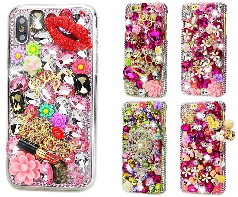 

Diamond Rhinestone Case For iPhone 16 Pro Max 15 Plus 14 13 12 11 Samsung Galaxy S24 S23 S22 Ultra S21 FE Cover Phone Shell Bag