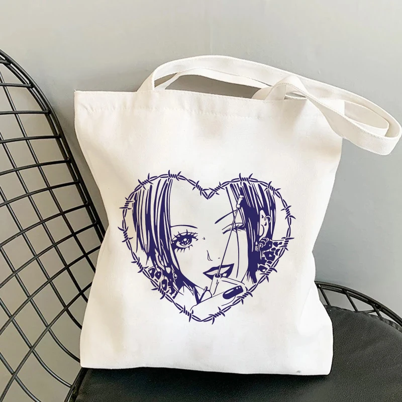 Shopping Bags Nana Anime Manga Ren Honjo Kawaii Girl Shopper Bag Print Canvas Tote Bag Handbags Women Bag Harajuku Shoulder Bag