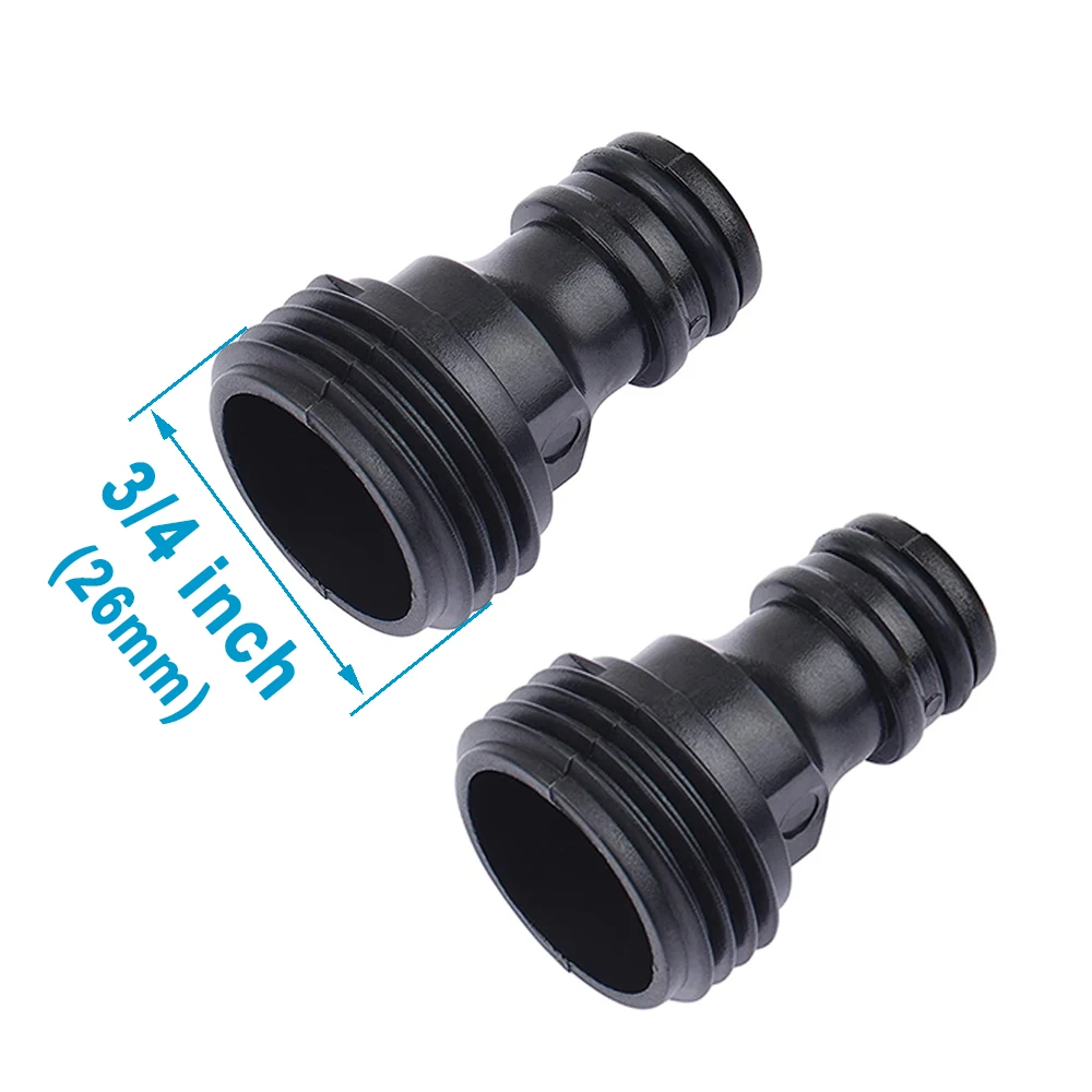 

Quick Connector Nipple EURO USA 3/4 Inch Male Threaded Hose Pipe Adapter for Garden Tubing Drip Irrigation Watering System