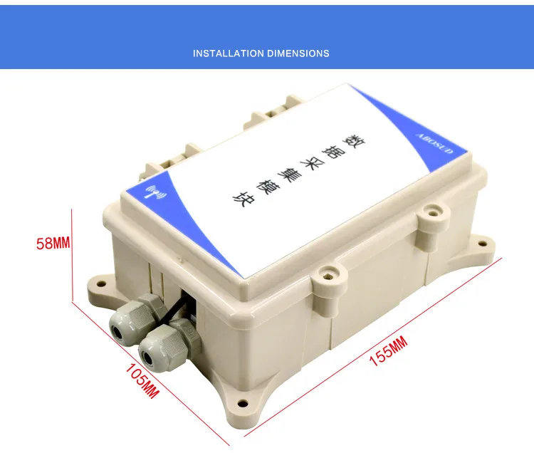 20Km radio liquid level transmitter content gauge 433MHz Transmission 4-20mA 0-5V 0-10V 1Km 1-10m range level water level sensor