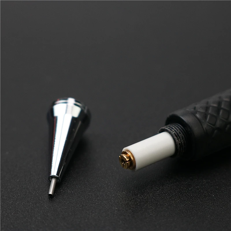 Rubber non-slip metal mechanical pencil Stainless steel penholder 0.5mm 0.7mm 0.9mm 2B black Pencil lead