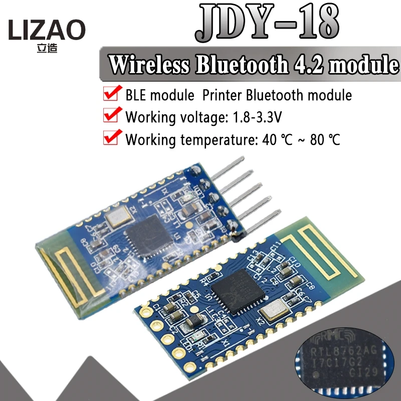 JDY-18 Bluetooth module 4.2 high speed transmission master-slave integration more than CC2541