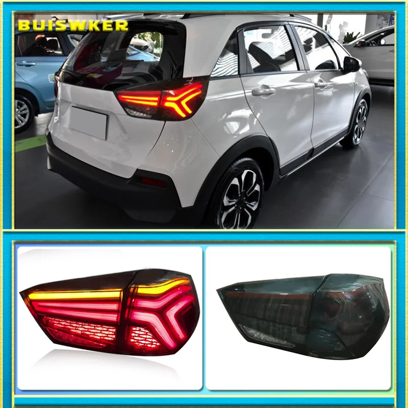 2Pcs LED Taillight with DRL+Reverse+Brake rear Car Tail light for Honda JAZZ Fit 2020 2021