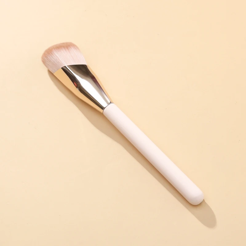 ZOREYA Professiona Makeup Brushes Tools High-End Foundation Concealer Contour Blending Beauty Brush Frosted Wooden Handle