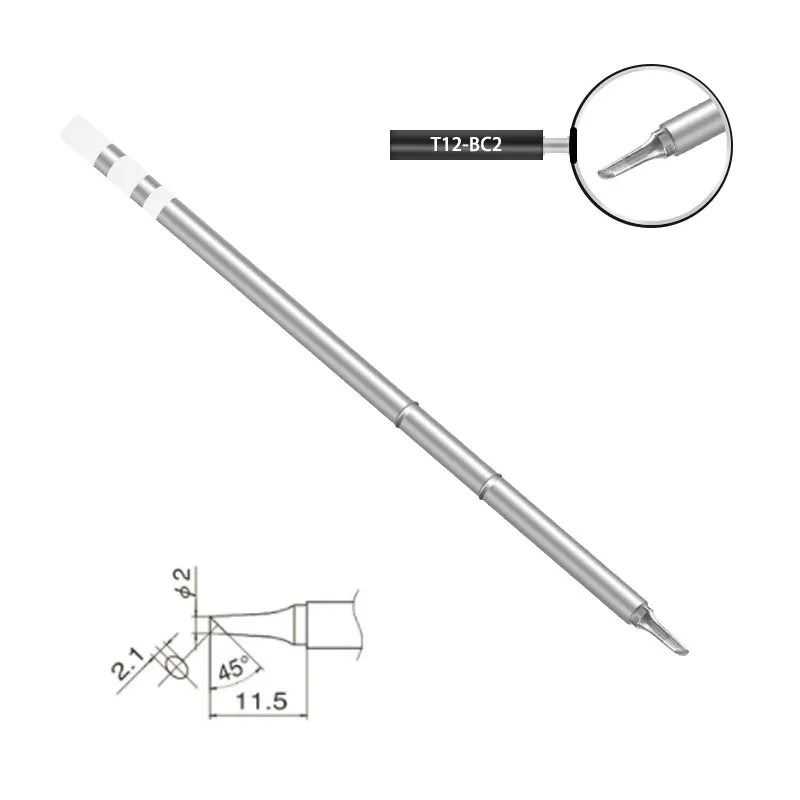 SEQURE-Punta de soldador T12, T12-B2/T12-BC2/T12-C4/T12-D24/T12-I/T12-ILS/T12-K, T12-KU