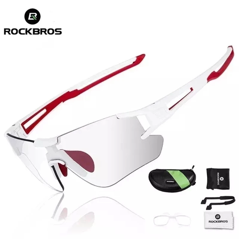 ROCKBROS Cycling Glasses for Women Photochromic Sport Sunglasses Bicycle Polarized Sunglasses MTB Bike Hiking Eyewear Outdoor