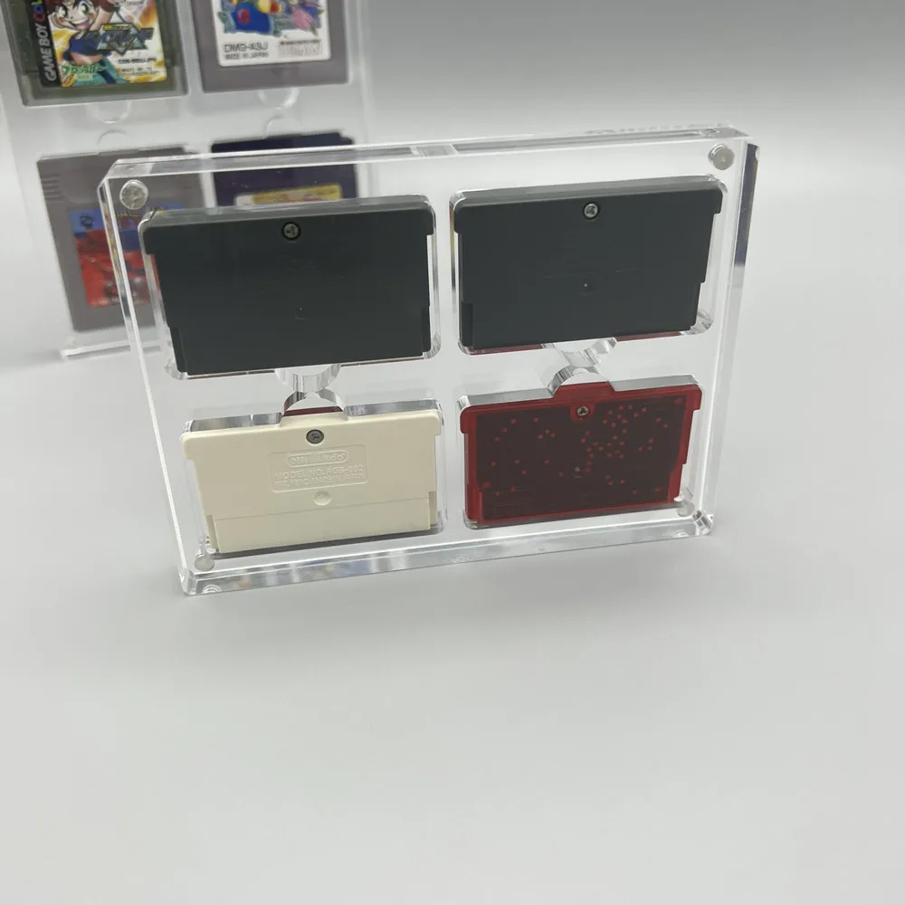 Cubierta de succión magnética acrílica de alta transparencia, caja de almacenamiento para juegos, estuche de cartucho de carcasa dura para GameBoy ADVANCE GBA