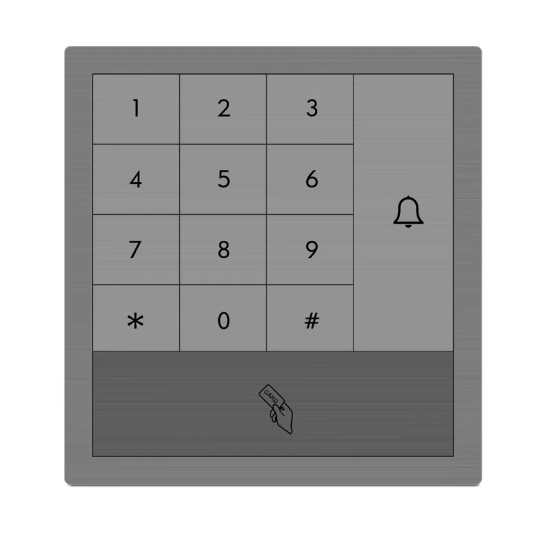 

High Quality 125Khz EMID RFID Touch Key Standalone Access Control Keypad Wiegand Reader Wg26_out