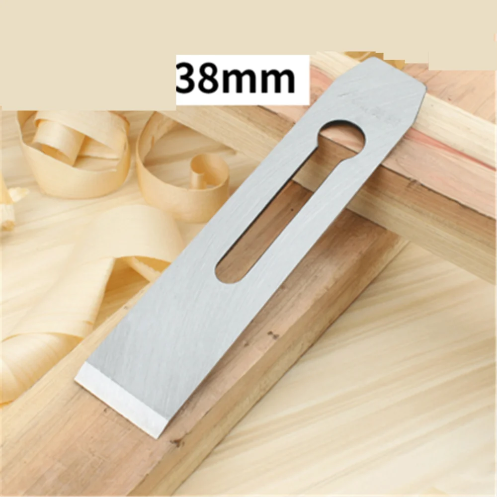 Lama per pialla in legno materiale frontale in acciaio pialla per legno lama per falegnameria manuale strumenti per la lavorazione del legno
