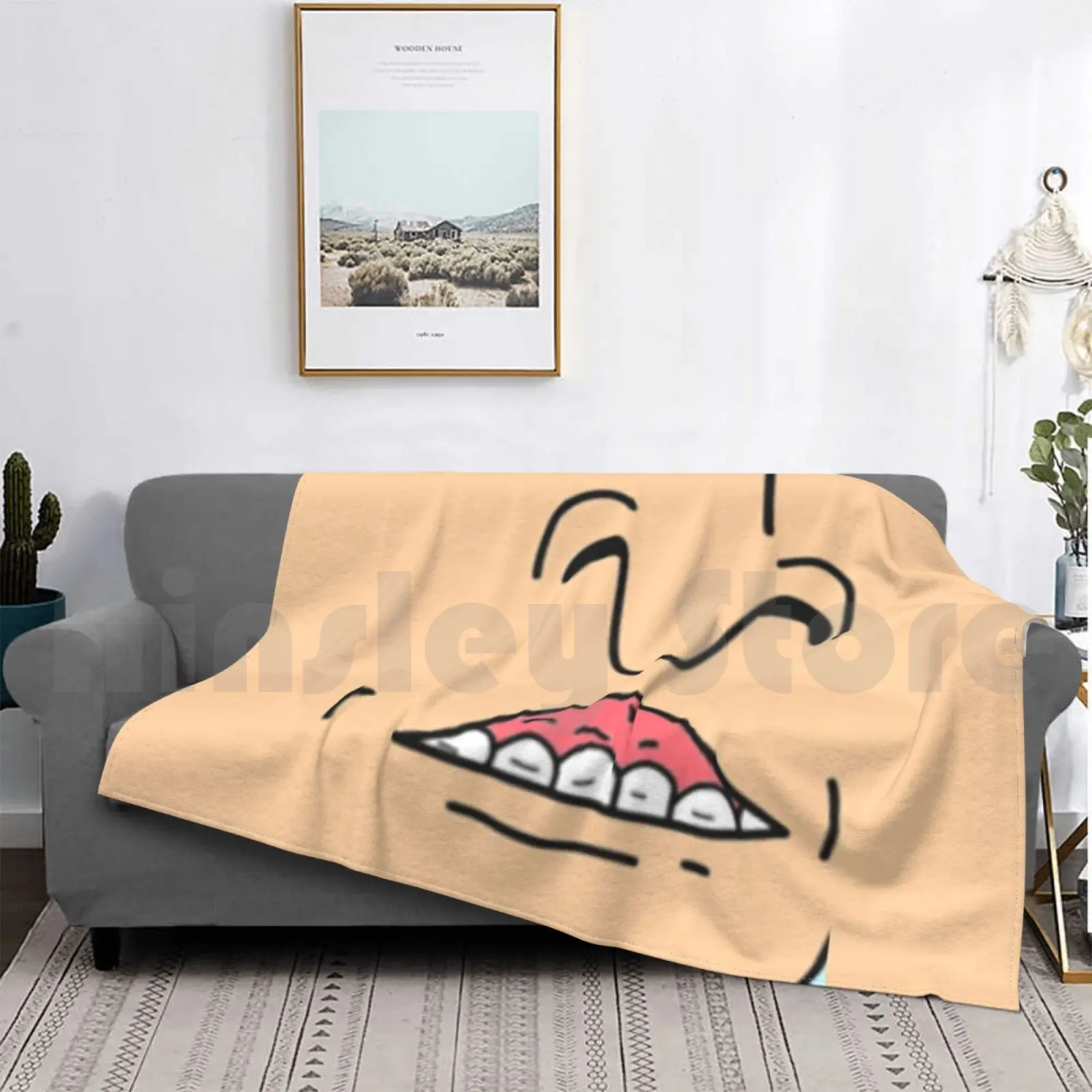 Beavis And Butthead Face Blanket Fashion Custom Beavis And Butthead Beavis Butthead Mtv 90s Cartoon Tv