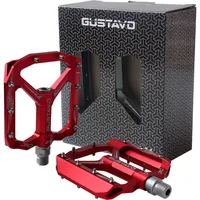 Gustavo-pedales antideslizantes para bicicleta de montaña, Pedal ultraligero para bicicleta de carretera, 2 rodamientos + 1 DU, accesorios para Mtb