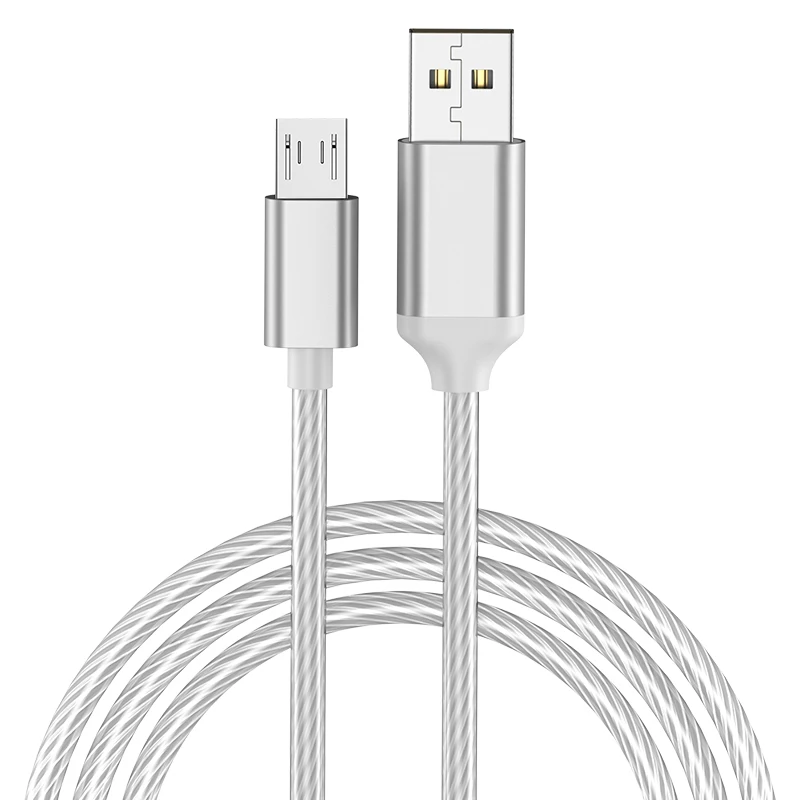 Ze wskaźnikiem LED 3A szybkie ładowanie USB Micro kabel do Samsung Xiaomi HTC HUAWEI OPPO VIVO akcesoria do telefonów ładowarka kabel USB