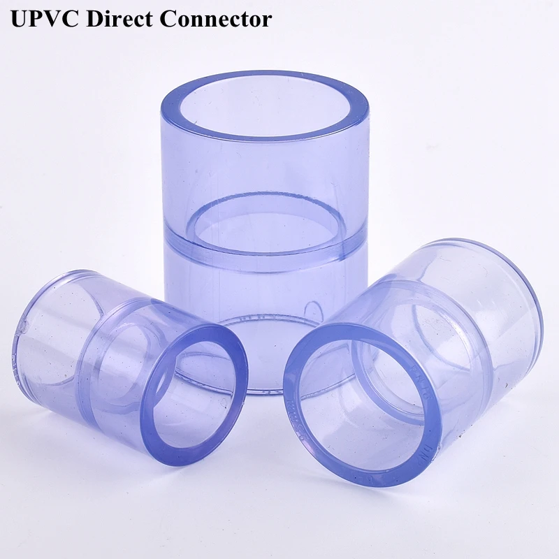 

1~3Pcs 20~110mm UPVC Pipe Direct Connector Garden Watering Irrigation PVC Water Tube Straight Joint Aquarium Fish Tank Adapter