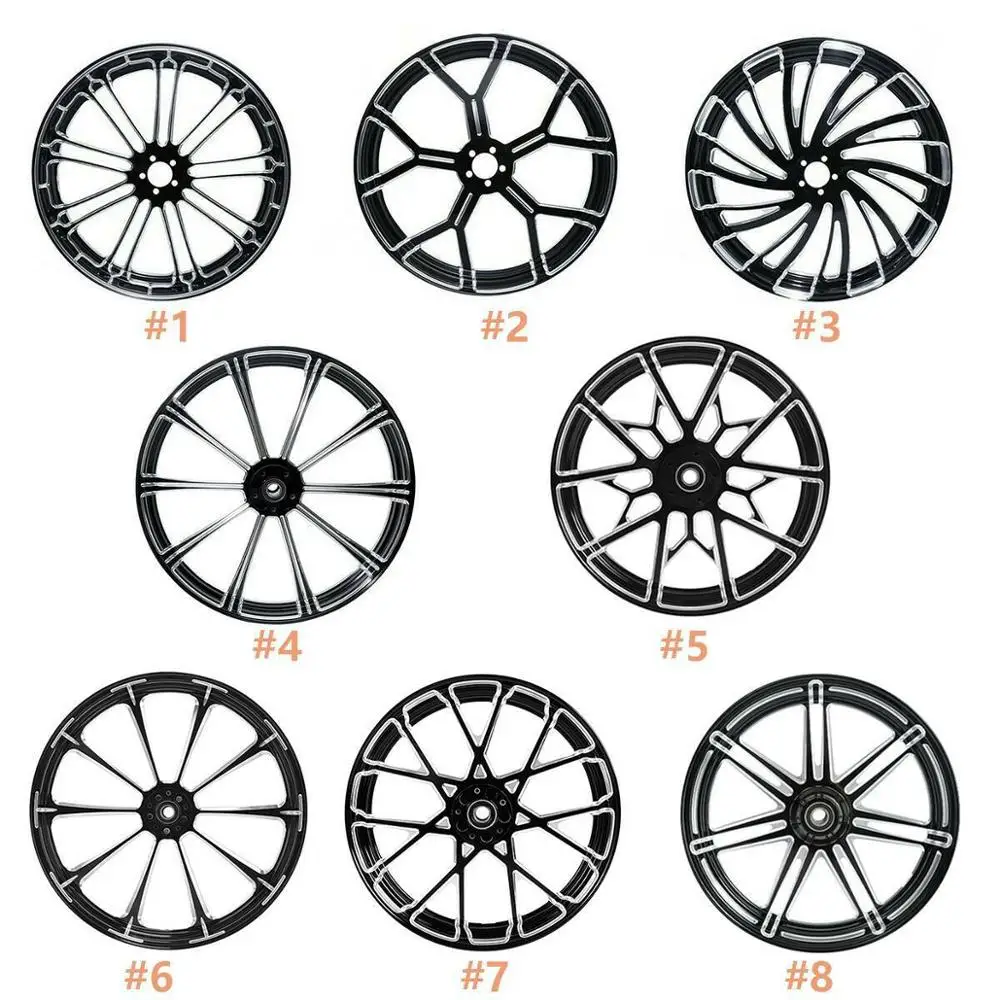 

23" x 3.5" Front Wheel Rim Hub Single/Dual Disc For Harley Touring Street Electra Glide Road King 2008-2020 Non ABS Motorcycle