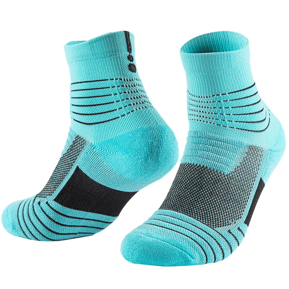 Men Ankle Athletic Socks Performance Cushion Compression Arch Support Outdoor Sports Thick Running Women Young Sock