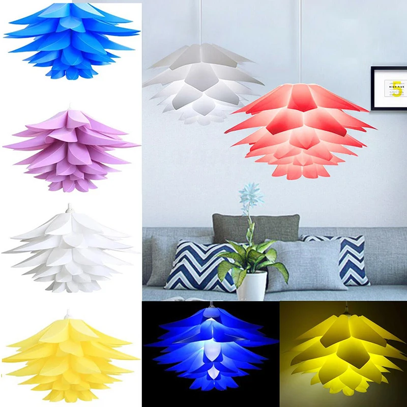 50 cm Lotus Chandelier Pendant Lampshade DIY Puzzle Lights Modern Lamp Shade for  Light Ceiling Lampshade Decor Indoor