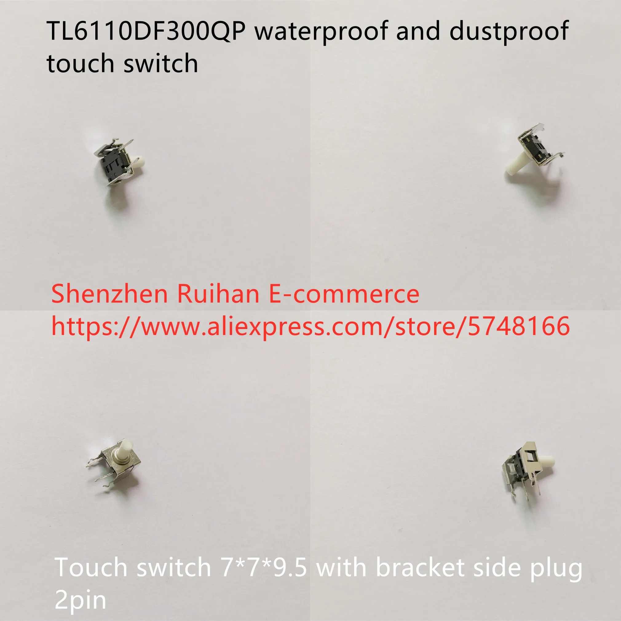 

Оригинальный новый 100% TL6110DF300QP водонепроницаемый и пыленепроницаемый сенсорный переключатель 7*7*9,5 мм с боковой вилкой кронштейна, 2 контакта