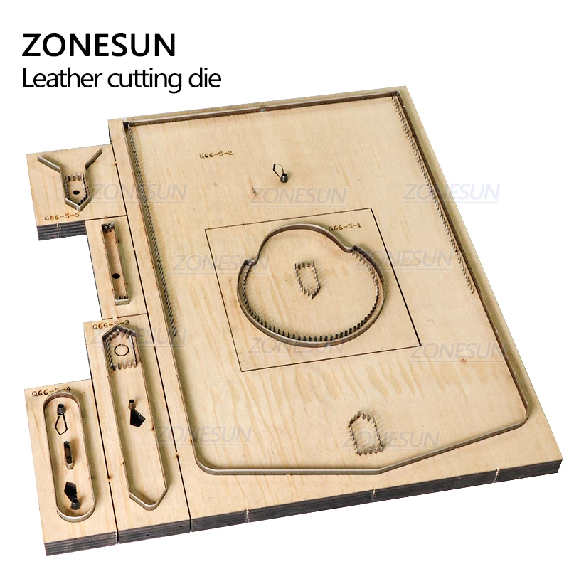 ZONESUN Cylinder Bag Leather Cutting Die Custom Cross-body bag Punching Tool Bag Steel Rule Die Small Wallet Cutter Die Cuts