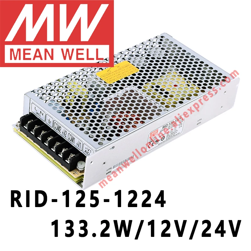 

Mean Well RID-125-1224 AC/DC 133.2W/3.7A 12V/24V Dual Output Switching Power Supply meanwell online store