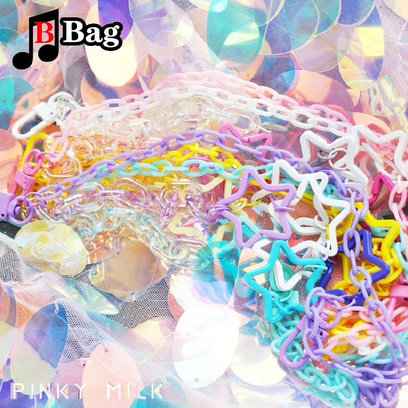 Ita Bag Chain Accessories decoration Candy color acrylic DIY bag chain Hanging chain for ita bag Beautifying props