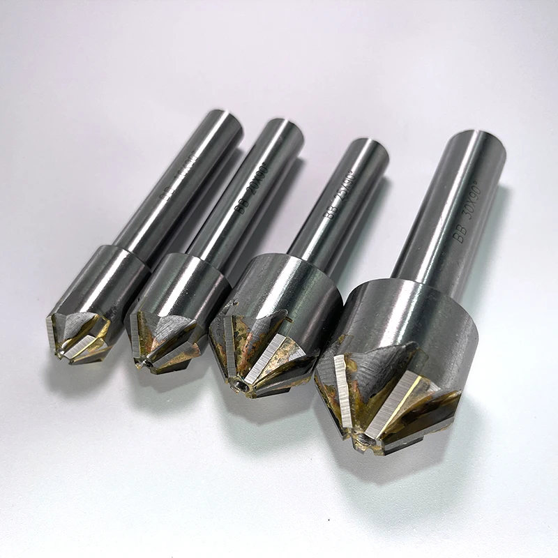 BB-Countersink Drill com Brazing Carbide Blade, Chamfering Milling Tool, 90 Degree, 16mm, 20mm, 25mm, 30mm, 40mm