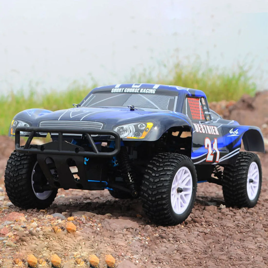 HSP 94155 1:10 4WD Double Speed Short Course Racing Car Methanol Fuel Powered RC Car (No need to assemble)