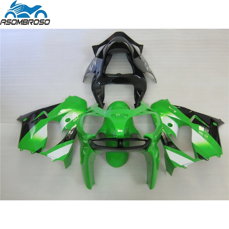 

ABS Plastic Injection Mold Bodyparts for Kawasaki Ninja ZX9R fairing kit 2002-2003 green black fairing set zx9r 02 03 JD81