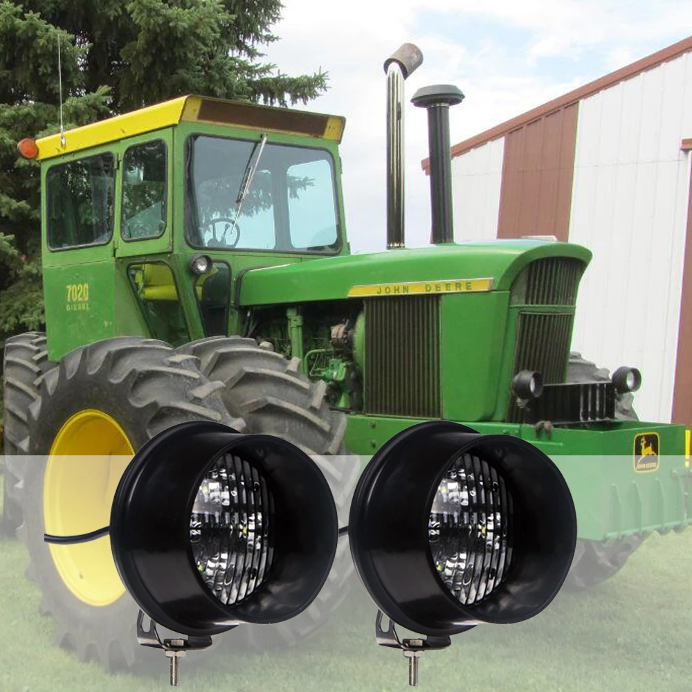 

12V 24V Led Front Hood Light 40W Includes Short & Long Bezels For John Deere Tractor 2040,2140,2240,2440,2640,2840,2940+ x2pcs