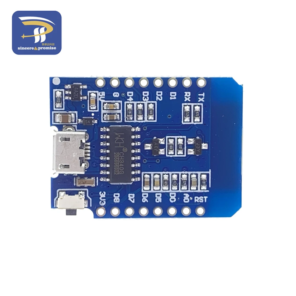 ESP8266 ESP-12F ESP12 CH340G WeMos D1 Mini Modul Nodemcu D1 Mini WiFi Entwicklungsboard Micro USB 3,3 V basierend auf Digital Pin – Detail 13