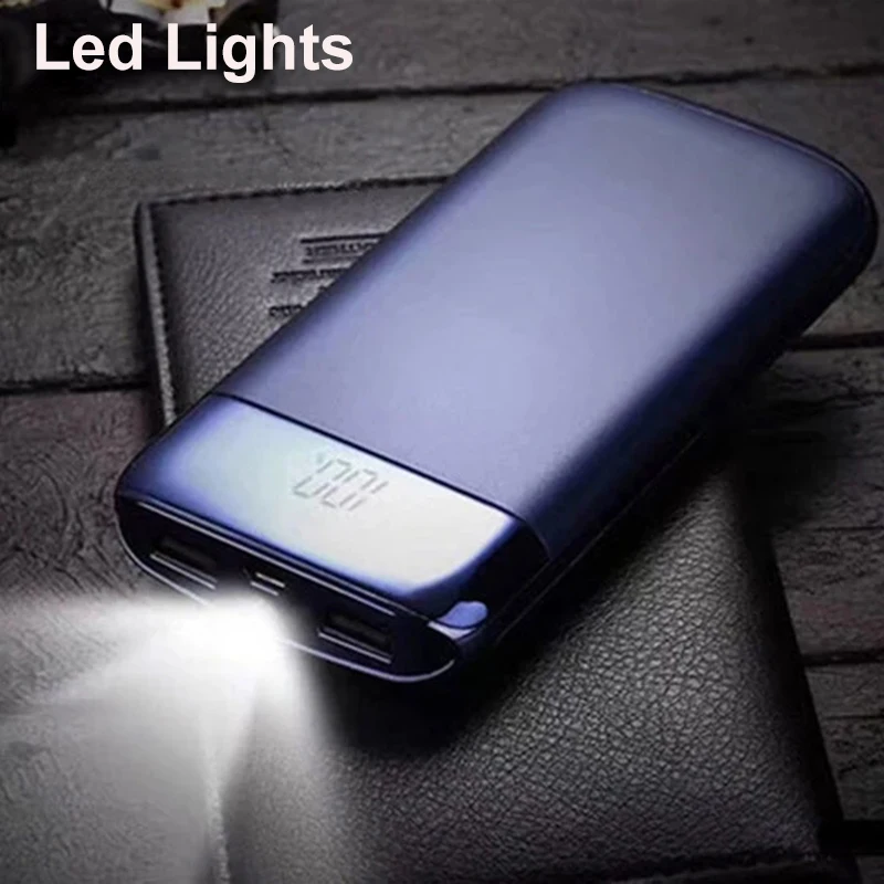 Chargeur de téléphone Portable 10000mAh, Power Bank, grande capacité, voyage en plein air, affichage numérique LCD, éclairage LED, powerbank pour XiaoMi