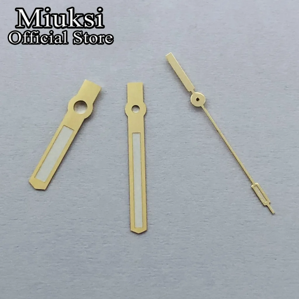 Miuksi silver gold watch hands luminous fit NH35 NH36 ETA2824 2836 Miyota8205 8215 821A Mingzhu DG2813 3804 PT5000 movement