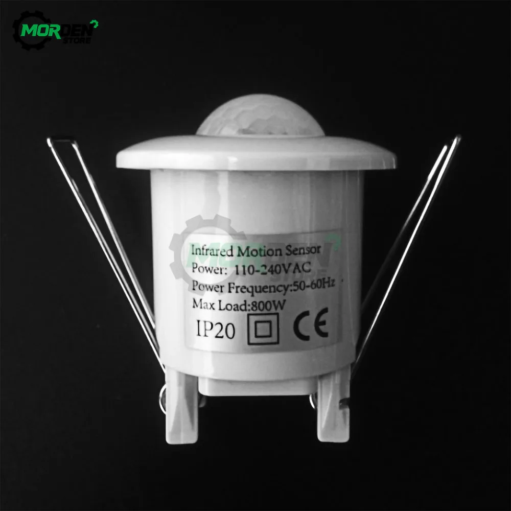 AC110V-240V 50Hz 360 Degree Mini Recessed PIR Ceiling Occupancy Motion Sensor Detector Switch Dropship