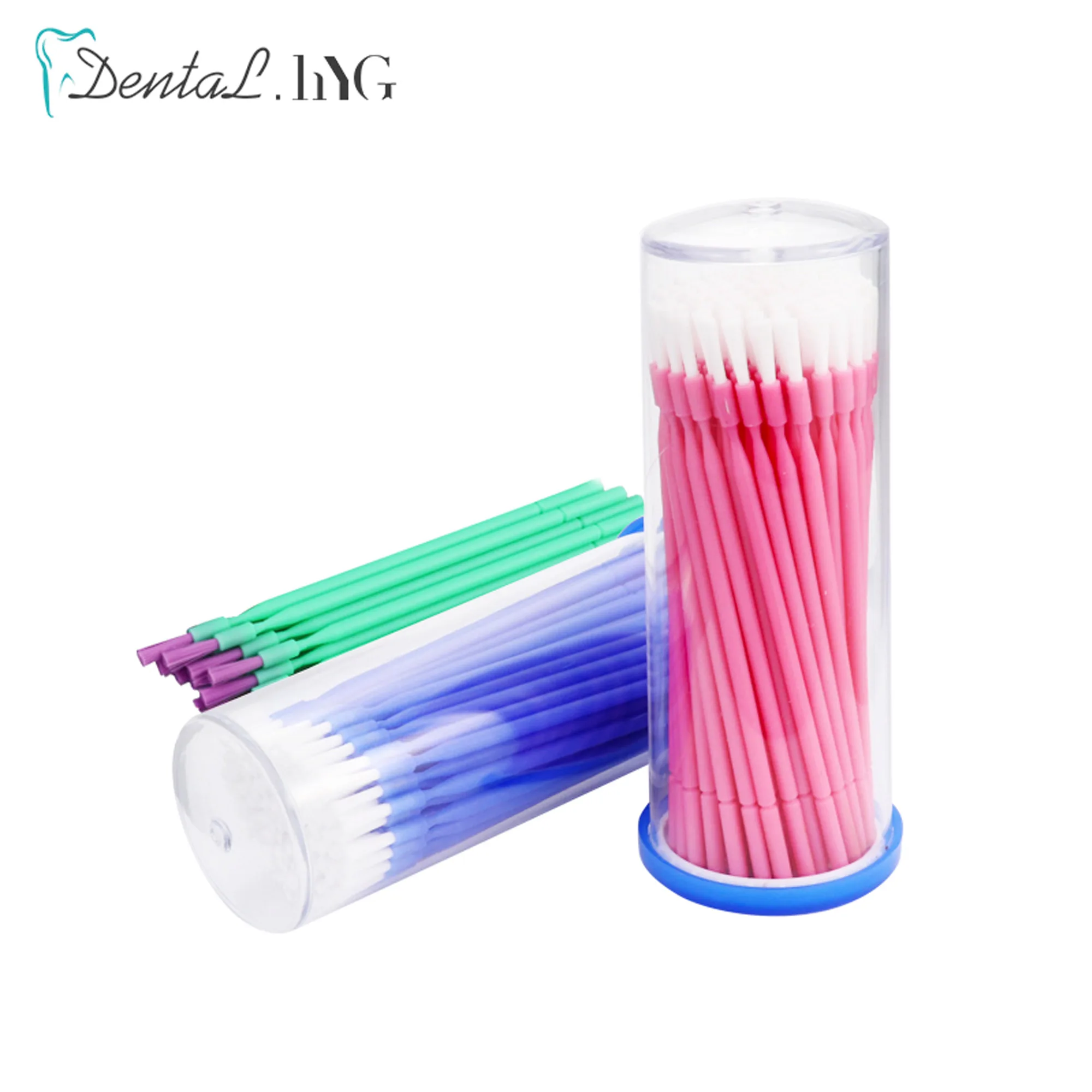 

100pcs/Bottle Dental Disposable Long Applicators Dental Lab Long Micro Brush Teeth Whitening Oral Dentist Materials Accessories