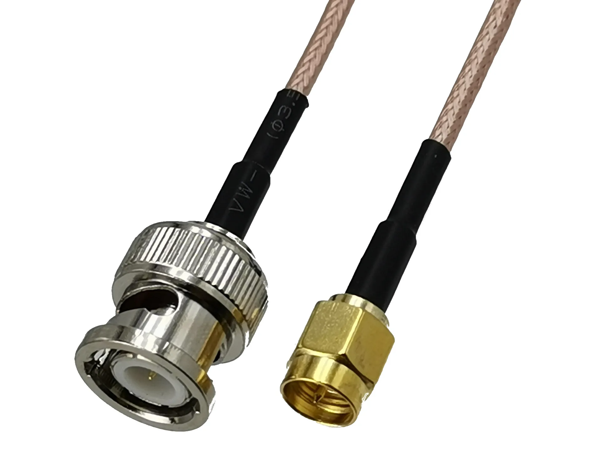 1 szt. RG316 BNC męski wtyk do SMA męski wtyk RF konwerter koncentryczny złącze kabel połączeniowy Pigtail Prosty Nowy 4 cale ~ 5M FJP-610