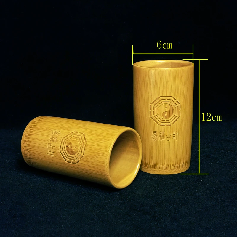 Zhouyi-Bamboo Sign Tube, Yi Jing Bamboo Pot, Round Bamboo Plate, Do not include divination bamboo sticks!